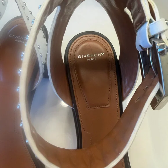 Givenchy Black and White Snakeskin Heels - Picture 5 of 8